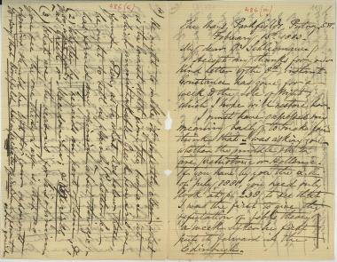 Letter sent by Smith, Philip to Schliemann, Heinrich, 1883