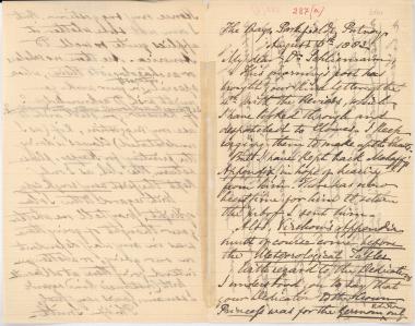 Letter sent by Smith, Philip to Schliemann, Heinrich, 1883