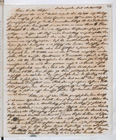 Copy of letter by Schliemann, Heinrich to Schliemann, Adolph, 1869
