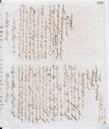 Copy of letter by Schliemann, Heinrich to Fergusson, James, 1879