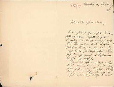 Letter sent by Henning, R. to Schliemann, Heinrich, 1887