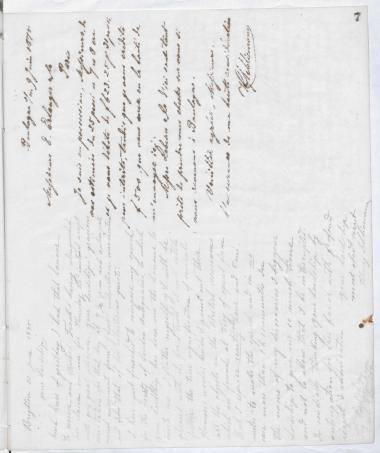 Copy of letter by Schliemann, Heinrich to Stanhope, ? 1875