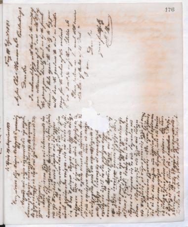 Copy of letter by Schliemann, Heinrich to Κουμανούδης, Στέφανος Αθανασίου, 1873
