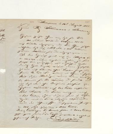 Letter sent by Schiller, Carl to Schliemann, Heinrich, 1855