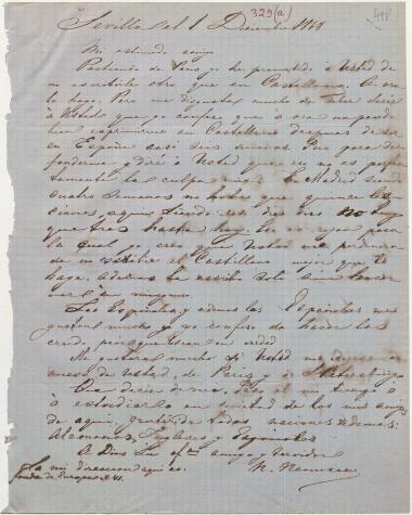 Letter sent by Nenukov, Nikolai Pyotrovich to Schliemann, Heinrich, 1868