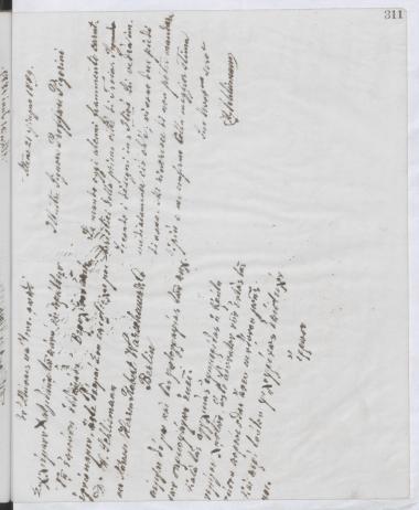 Copy of letter by Schliemann, Heinrich to Χατζηδάκις, Ιωσήφ, 1889