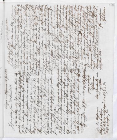 Copy of letter by Schliemann, Heinrich to Virchow, Rudolf, 1884