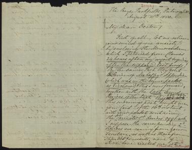 Letter sent by Smith, Philip to Schliemann, Heinrich, 1880