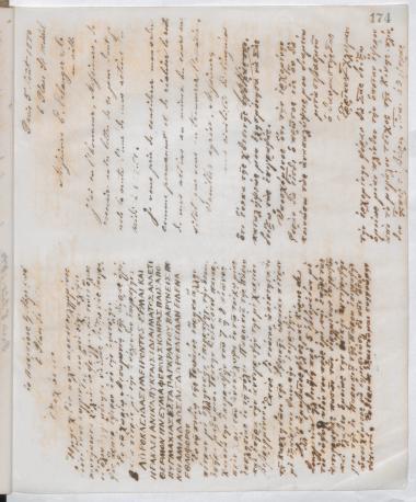 Copy of letter by Schliemann, Heinrich to Βίμπος, Θεόκλητος, 1870