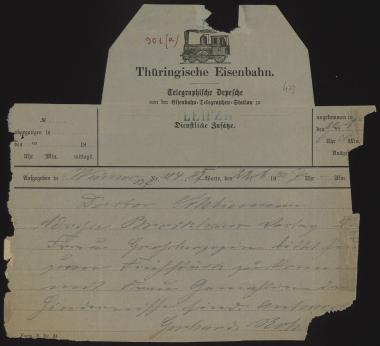 Letter sent by Rohlfs, Gerhard to Schliemann, Heinrich, 1880