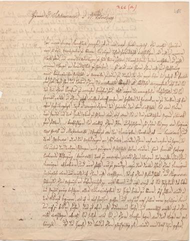 Letter sent by Bromme, Tr. to Schliemann, Heinrich, 1854