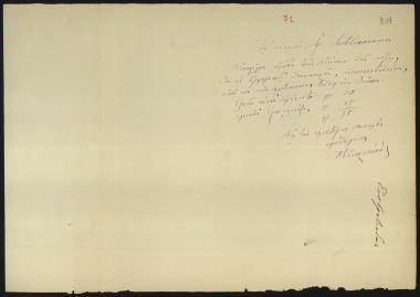 Letter sent by Ευστρατιάδης, Παναγιώτης to Schliemann, Heinrich, 1881