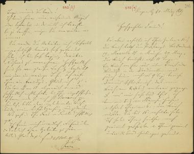 Letter sent by Schels, August to Schliemann, Heinrich, 1879