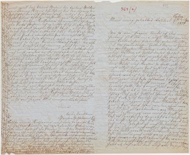 Letter sent by Kühse, Wilhelmine  to Schliemann, Heinrich, 1855