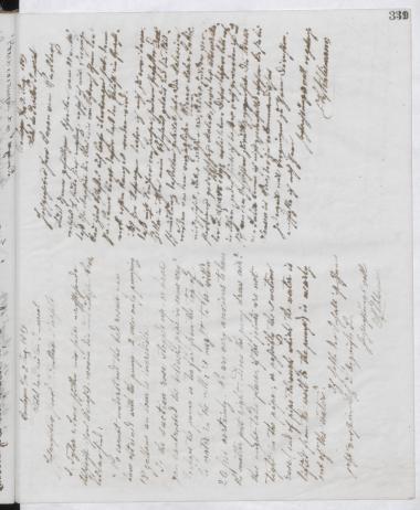 Copy of letter by Schliemann, Heinrich to Dörpfeld, Wilhelm, 1889