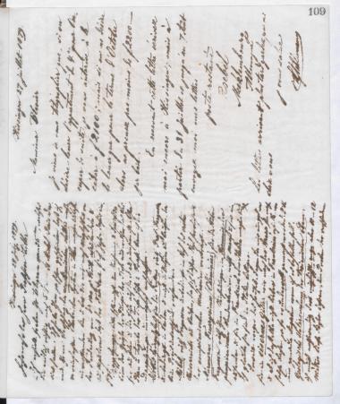 Copy of letter by Schliemann, Heinrich to Ziller, Ernst, 1879