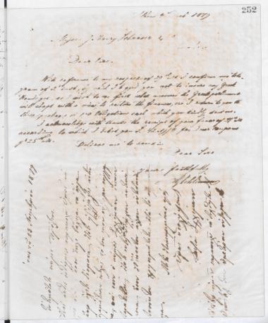 Copy of letter by Schliemann, Heinrich to Βενιζέλος, Παύλος, 1879