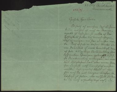 Letter sent by Lisch, Emilie to Schliemann, Heinrich, 1880