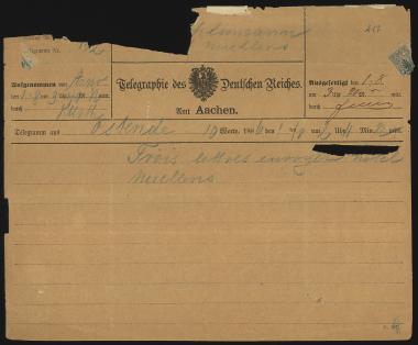 Letter sent by Σλήμαν, Σοφία to Schliemann, Heinrich, 1886