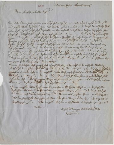 Letter sent by Schliemann, Ernst to Schliemann, Heinrich, 1856