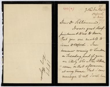 Letter sent by Hayman, Henry to Schliemann, Heinrich, 1877