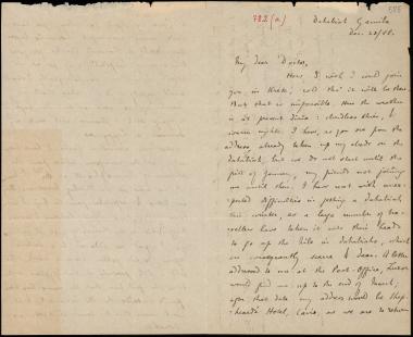 Letter sent by Sayce, Archibald Henry to Schliemann, Heinrich, 1888