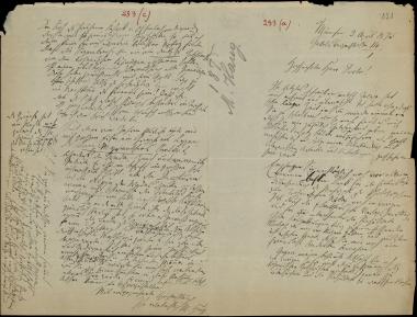 Letter sent by Haug, M. to Schliemann, Heinrich, 1875