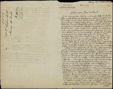 Letter sent by Lünderschmidt, L. to Schliemann, Heinrich, 1876