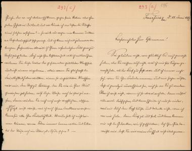Letter sent by Molter, Rudolph to Schliemann, Heinrich, 1887