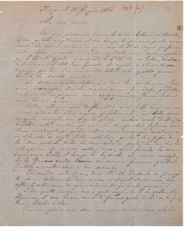 Letter sent by Nenukov, Nikolai Pyotrovich to Schliemann, Heinrich, 1868