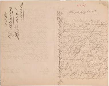 Letter sent by Schliemann, Doris to Schliemann, Heinrich, 1860