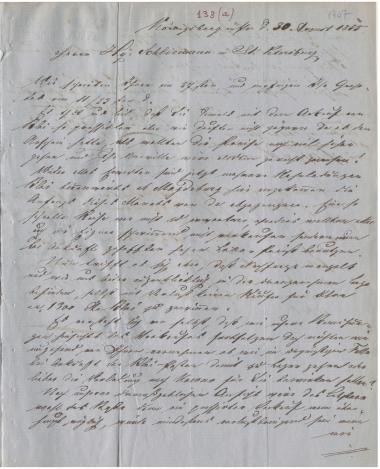 Letter sent by Oehlmann, L. & Co. to Schliemann, Heinrich, 1855