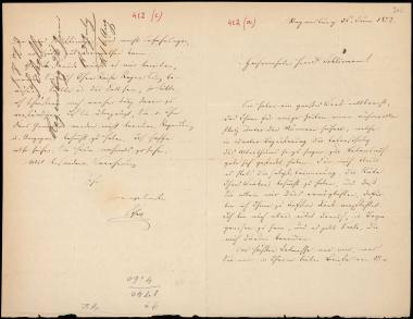 Letter sent by Schels, August to Schliemann, Heinrich, 1873