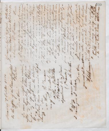 Copy of letter by Schliemann, Heinrich to Charing Cross Hotel, 1870