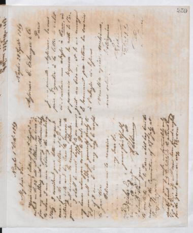 Copy of letter by Schliemann, Heinrich to Erlanger, Émile & Cie. 1869