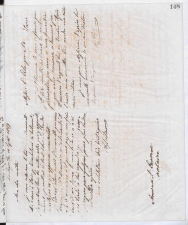 Copy of letter by Schliemann, Heinrich to Laverne, Antoine-Albert, 1879