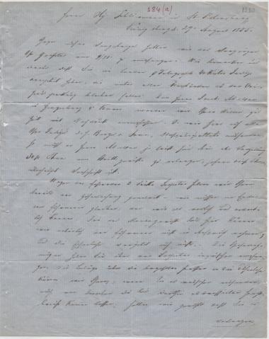 Letter sent by Cohn, Marcus & Son to Schliemann, Heinrich, 1855