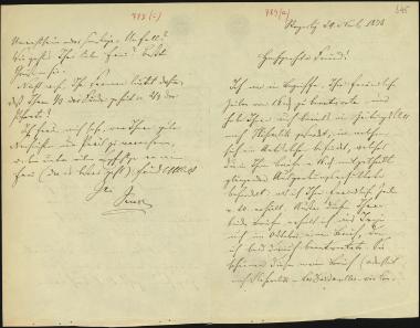 Letter sent by Schels, August to Schliemann, Heinrich, 1878