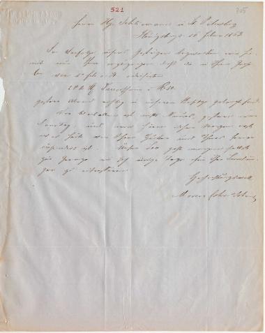 Letter sent by Cohn, Marcus & Son to Schliemann, Heinrich, 1863