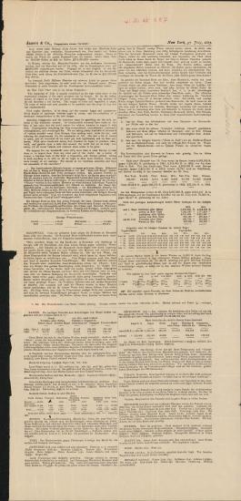 Letter sent by Janssen & Co. to Schliemann, Heinrich, 1883