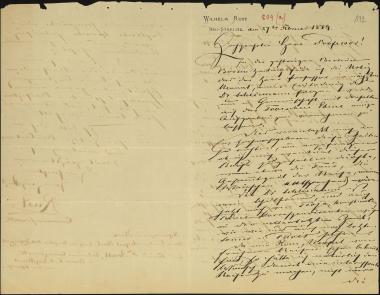 Letter sent by Rust, Wilhelm to Schliemann, Heinrich, 1879