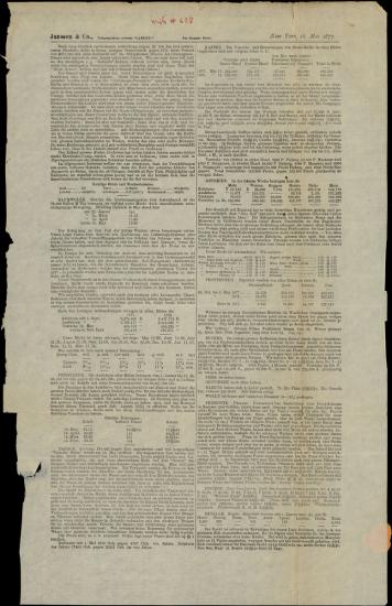 Letter sent by Janssen & Co. to Schliemann, Heinrich, 1877