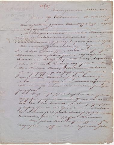 Letter sent by Mack, F. & Co. to Schliemann, Heinrich, 1863