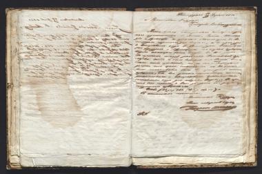 Copy of letter by Schliemann, Heinrich to Moskvin, Grigory Aleksandrovich, 1850