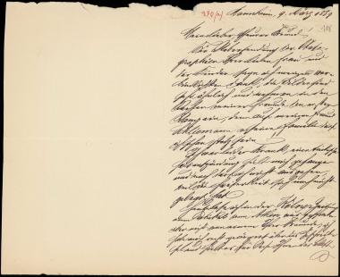 Letter sent by Stoll, Louis to Schliemann, Heinrich, 1889