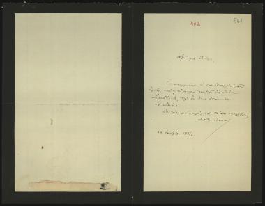 Letter sent by Κοντόσταυλος, Αλέξανδρος Α. to Schliemann, Heinrich, 1886