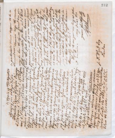 Copy of letter by Schliemann, Heinrich to Σλήμαν, Σοφία, 1872