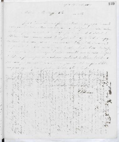 Copy of letter by Schliemann, Heinrich to Meuricoffre & Co. 1875
