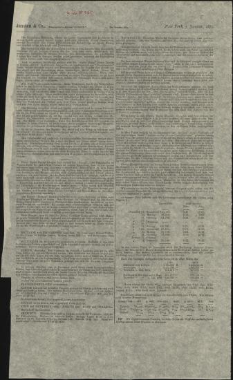 Letter sent by Janssen & Co. to Schliemann, Heinrich, 1879