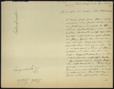 Letter sent by Eckenbrecher, G.  to Schliemann, Heinrich, 1882
